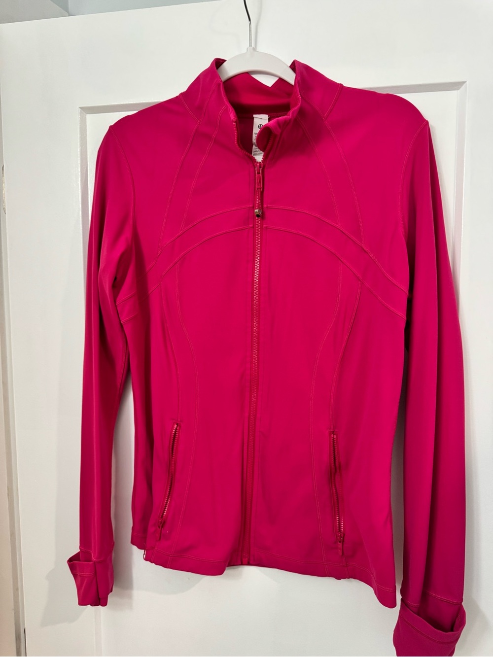 Lululemon Define jacket Hot Pink size 12 hip length